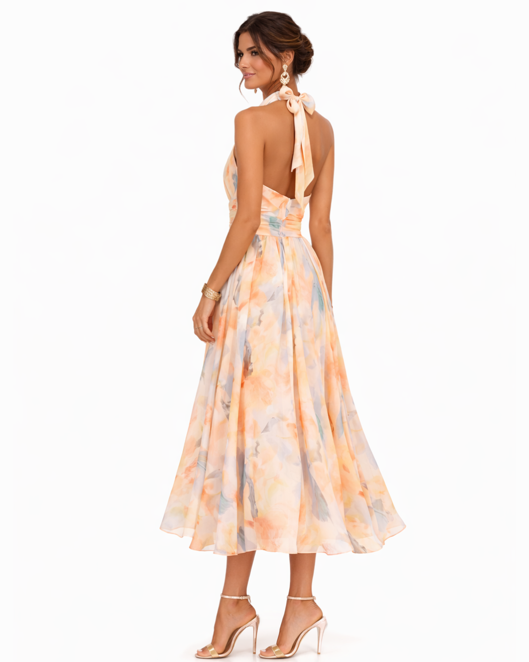Aurora | Vestido con Cuello Americano