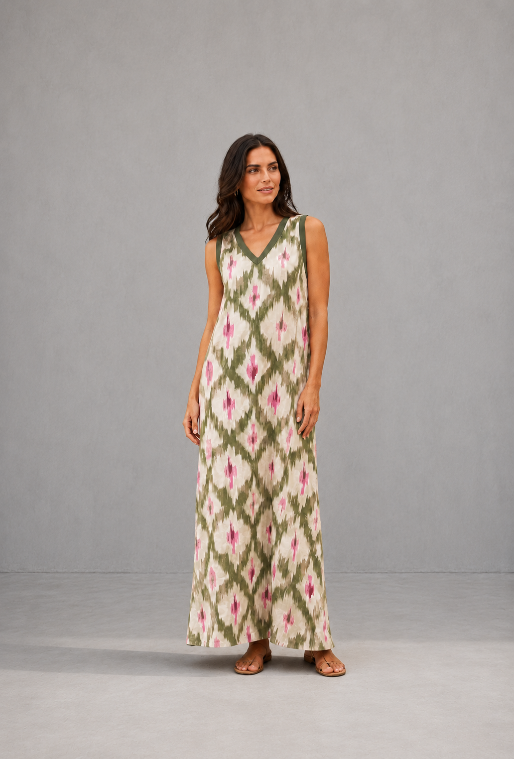 Olivia | Vestido Largo Bohemio Estampado
