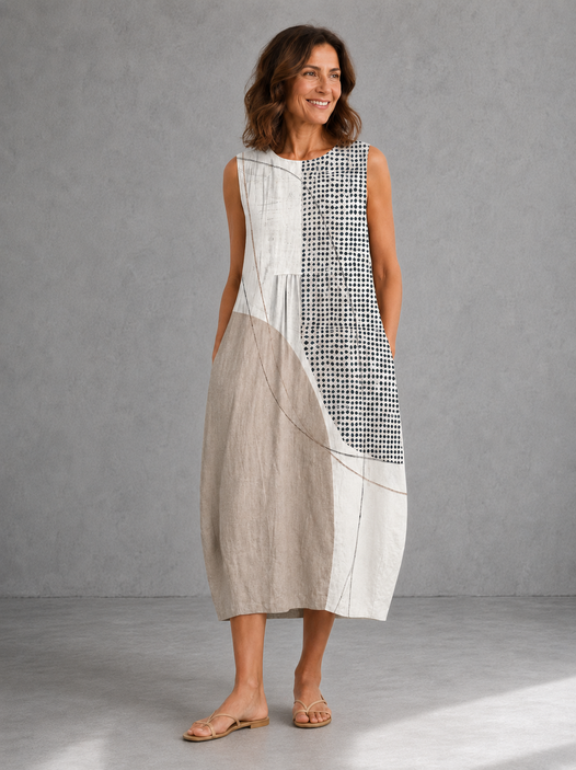 Nova | Vestido Midi en Tonos Claros