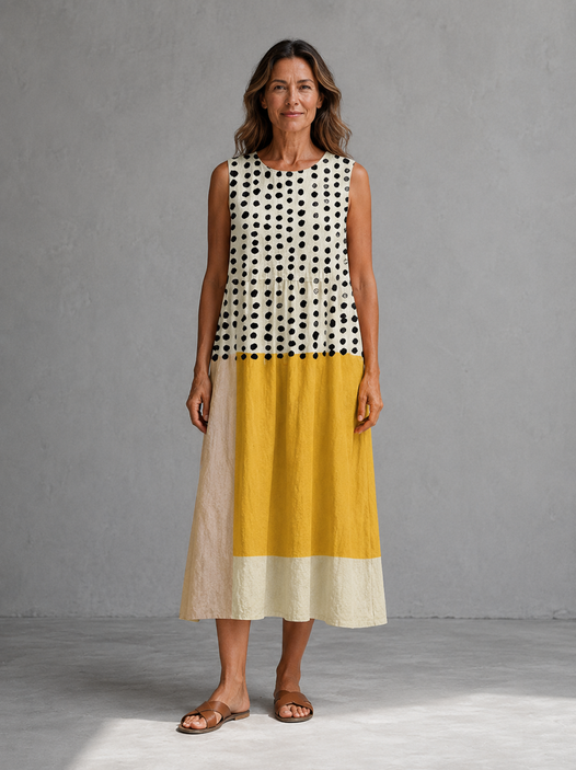 Lea | Vestido Midi de Lunares