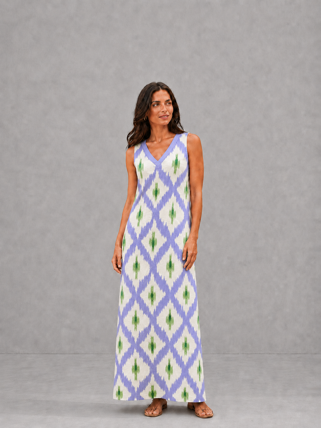 Olivia | Vestido Largo Bohemio Estampado