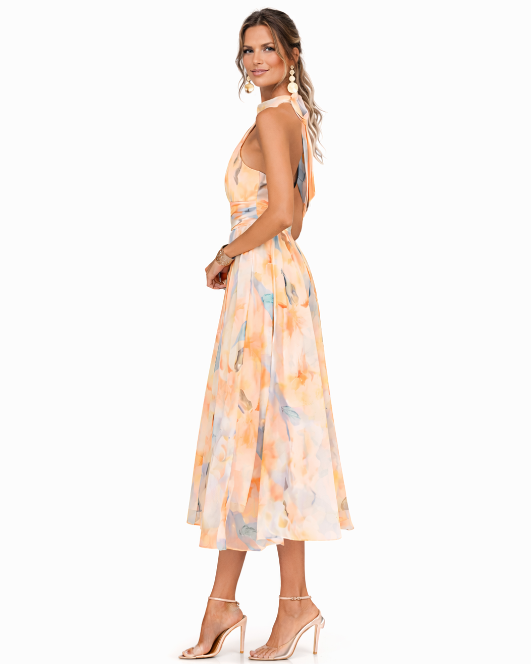 Aurora | Vestido con Cuello Americano