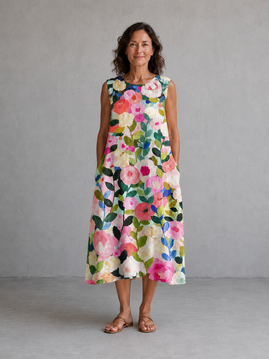 Noa | Vestido Midi Estampado