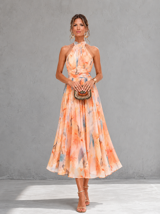 Aurora | Vestido con Cuello Americano