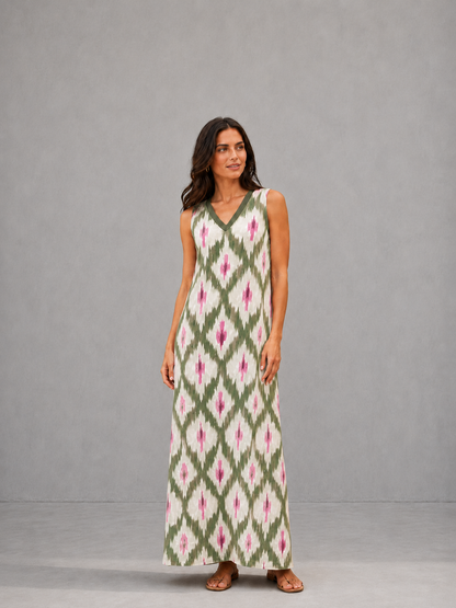 Olivia | Vestido Largo Bohemio Estampado