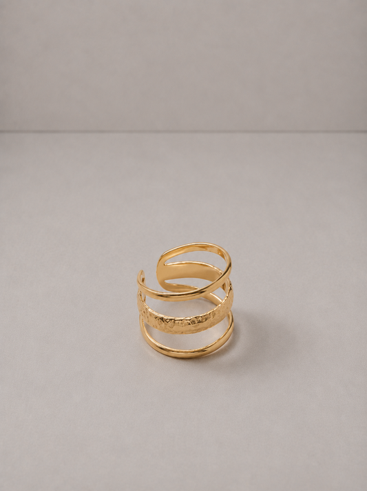 Anillo de Tres Láminas Ajustable
