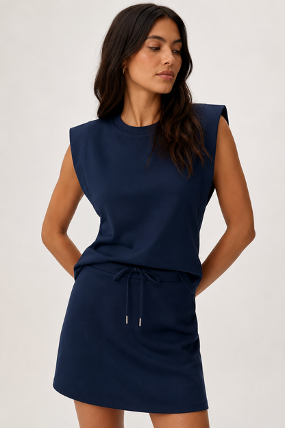 Vella | Conjunto Top y Falda Pantalón