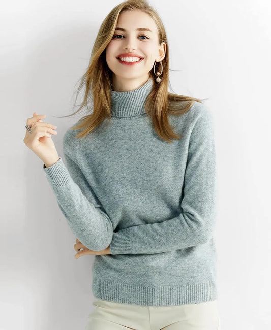 Jersey de cuello alto de lana merina Nuria de Luna Sanz — vista 1