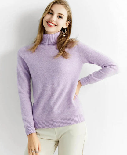 Jersey de cuello alto de lana merina Nuria de Luna Sanz — vista 19