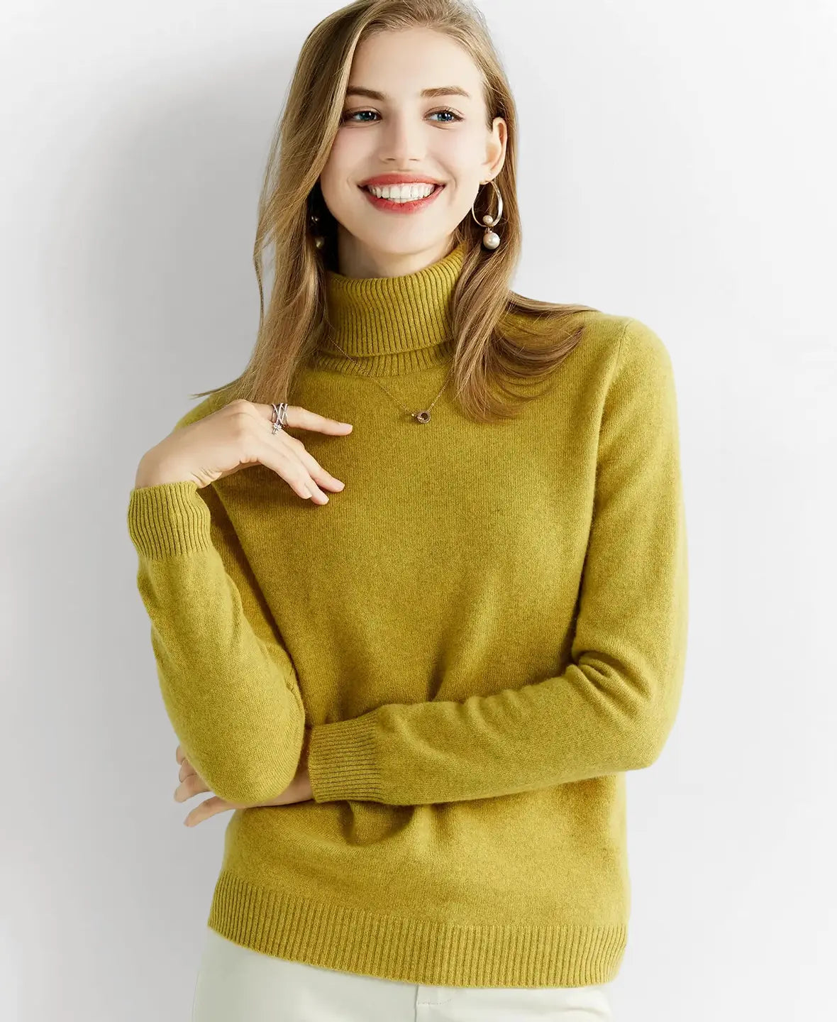 Jersey de cuello alto de lana merina Nuria de Luna Sanz — vista 15