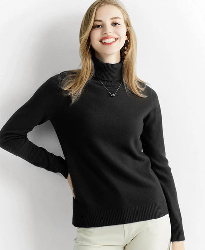 Jersey de cuello alto de lana merina Nuria de Luna Sanz — vista 25