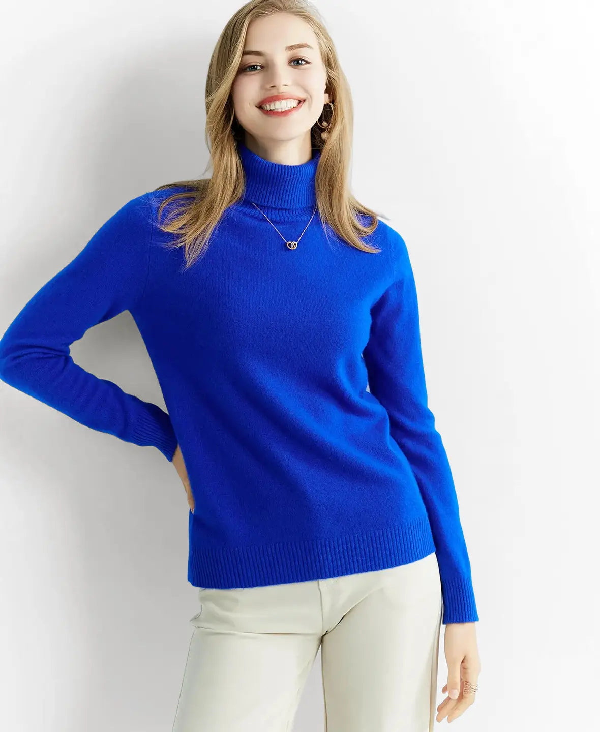 Jersey de cuello alto de lana merina Nuria de Luna Sanz — vista 23