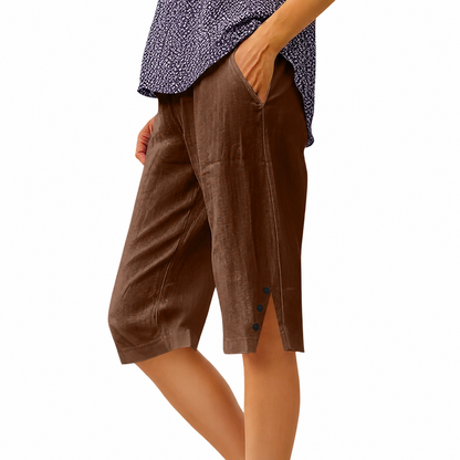 Carla | Pantalones Capri con Bolsillos