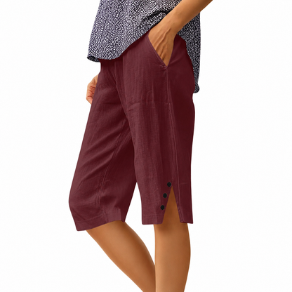 Carla | Pantalones Capri con Bolsillos