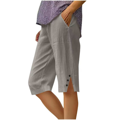 Carla | Pantalones Capri con Bolsillos - Luna Sanz