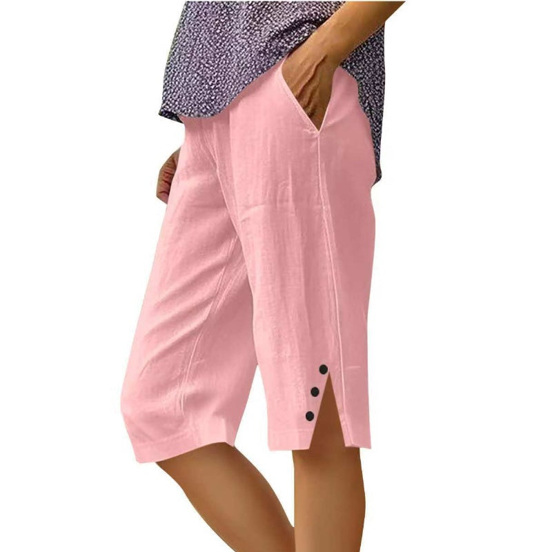 Carla | Pantalones Capri con Bolsillos - Luna Sanz