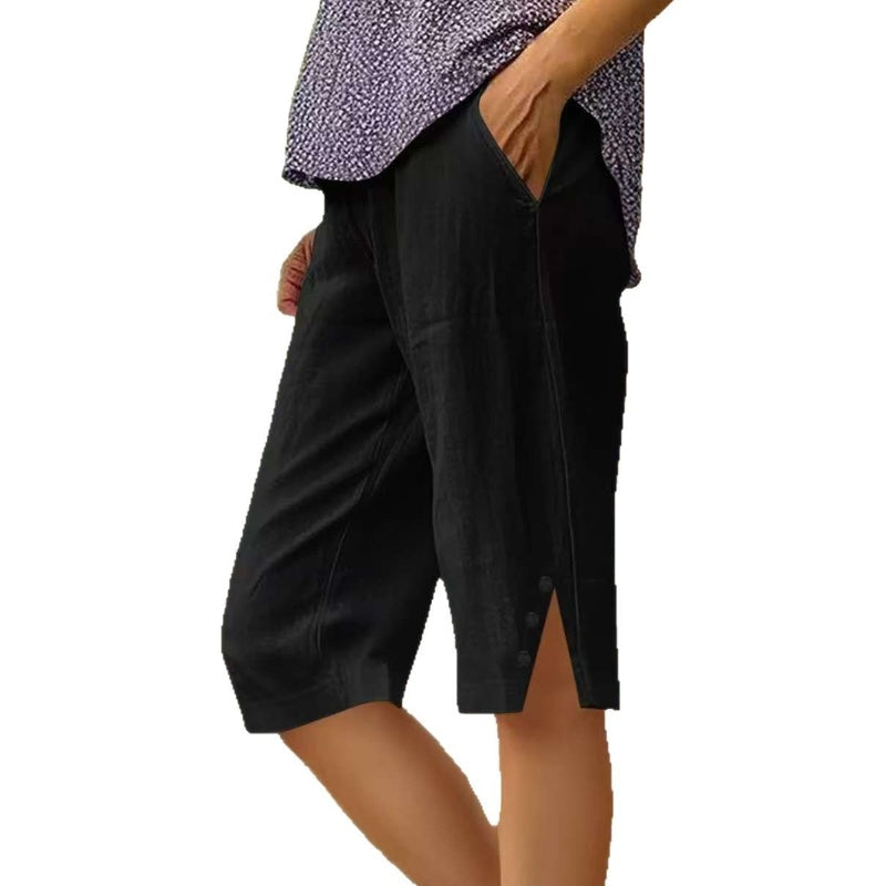 Carla | Pantalones Capri con Bolsillos - Luna Sanz