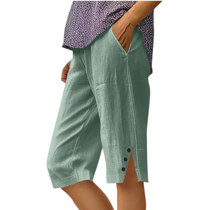 Carla | Pantalones Capri con Bolsillos - Luna Sanz
