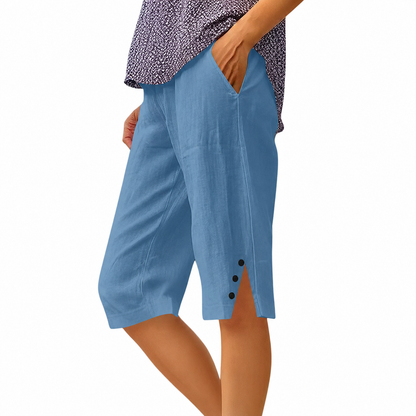 Carla | Pantalones Capri con Bolsillos