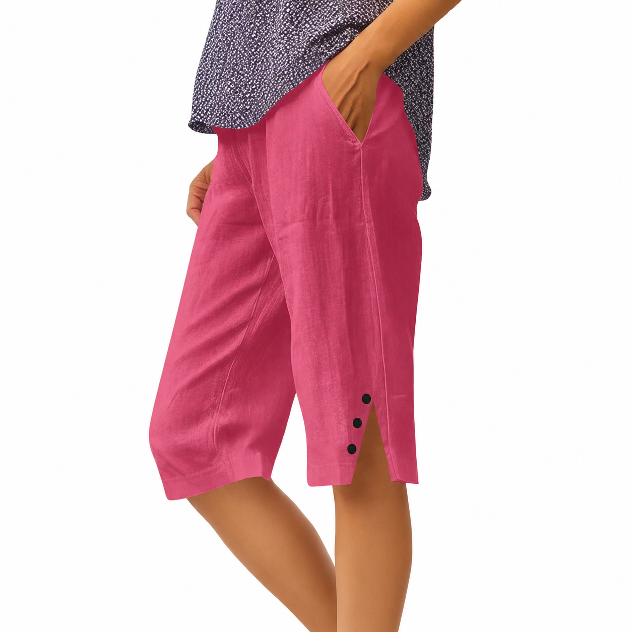 Carla | Pantalones Capri con Bolsillos