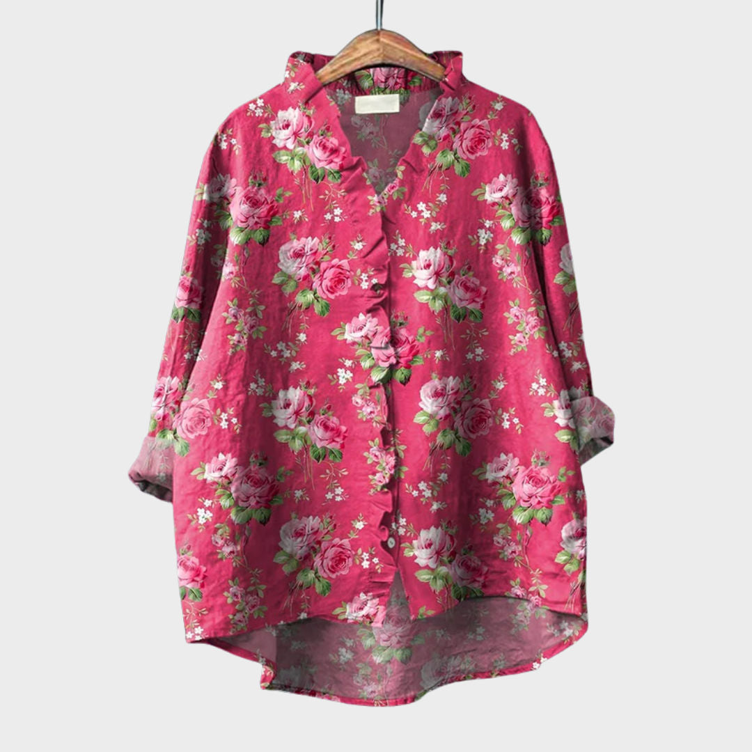 Rocío | Blusa Estampado Floral Rosa