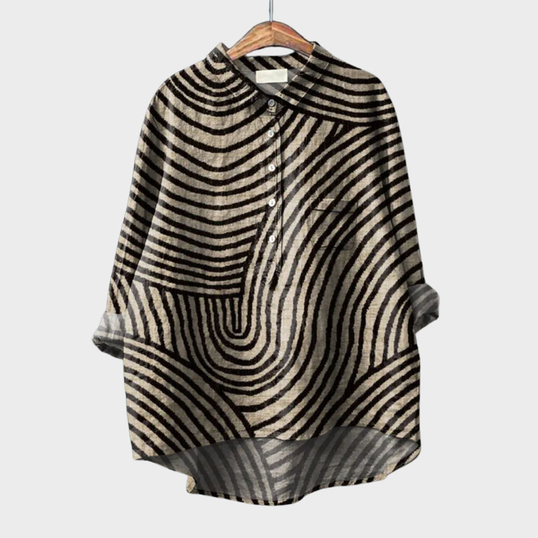 Elsa | Blusa Negra de Corte Fluido