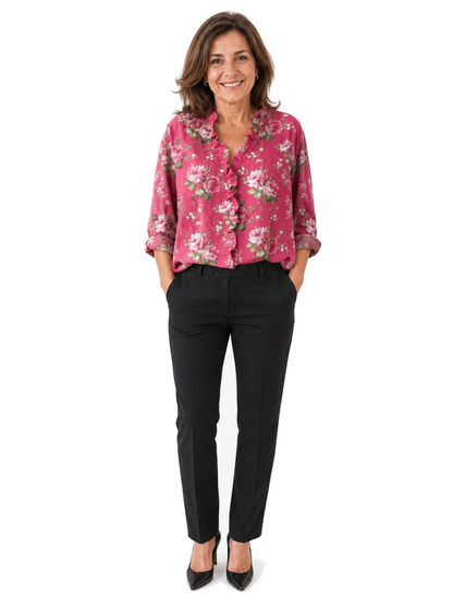 Rocío | Blusa Estampado Floral Rosa
