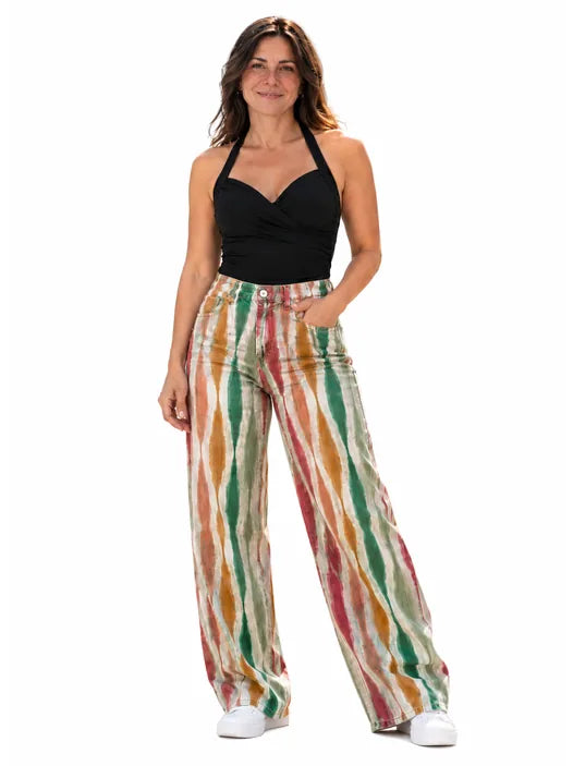 Xiana | Pantalón Boho Estampado Suave