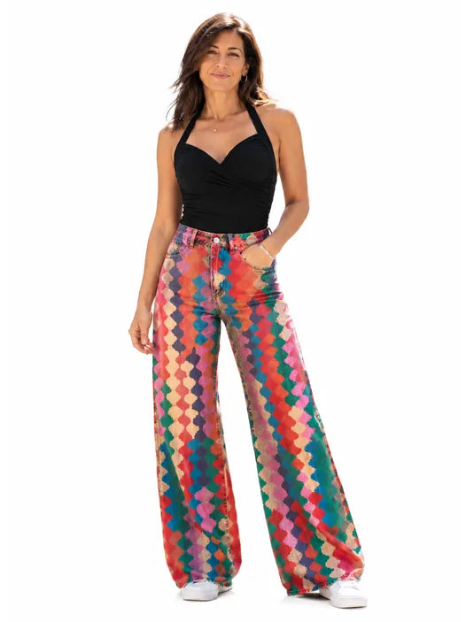 Miren | Pantalón Boho Multicolor