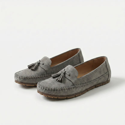 Mocasines con borlas Berta de Luna Sanz en gris