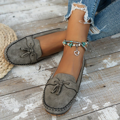 Mocasines Berta en gris, detalle de la plantilla acolchada