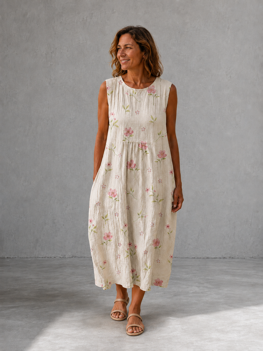 Esme | Vestido Midi con Lazada en la Espalda