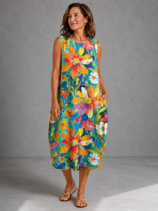 Sandra | Vestido Midi Antiarrugas