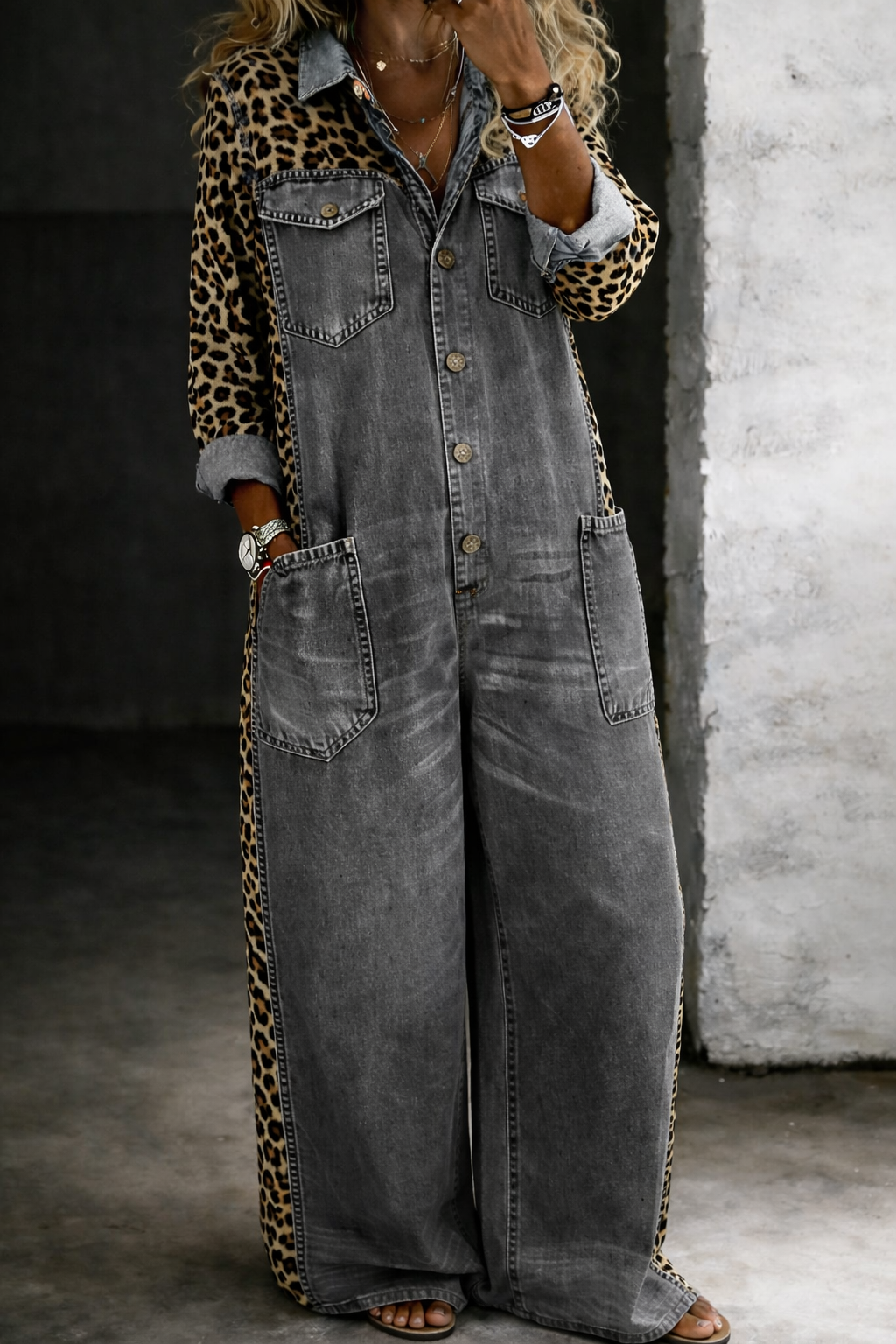 Mono largo denim Amanda de Luna Sanz - imagen 5
