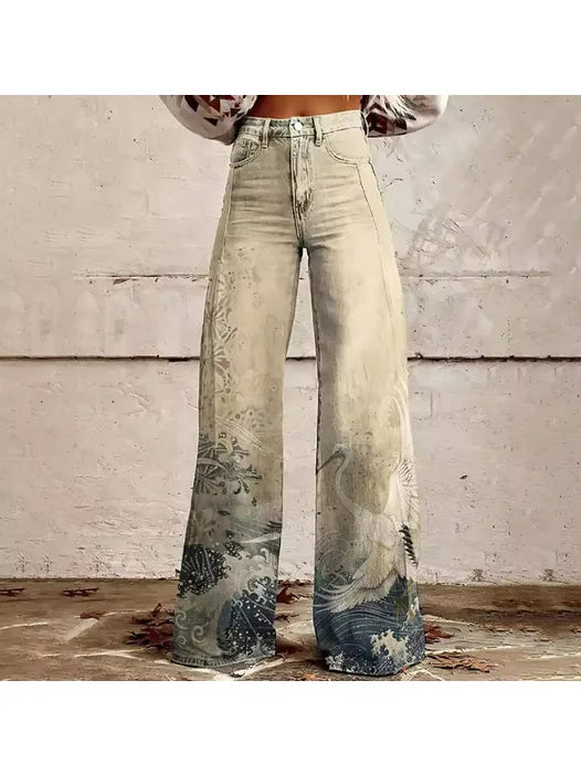 Idoia | Pantalón Holgado Estampado