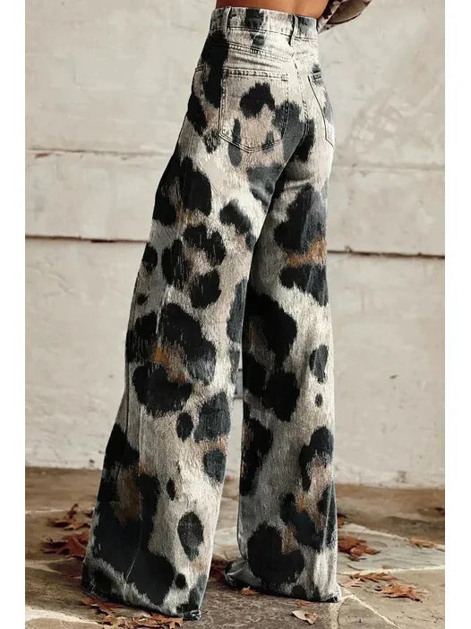 Rosalía | Pantalón Boho Estampado Guepardo