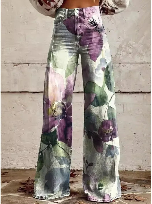 Sira | Pantalón Boho de Pierna Ancha