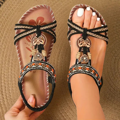 Sandalias Salma de Luna Sanz en look de verano