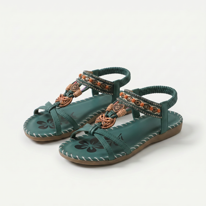 Sandalias Salma de Luna Sanz con suela Comfort+, vista de perfil