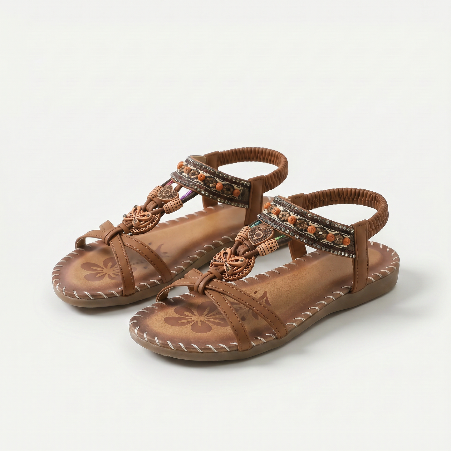 Sandalias Salma de Luna Sanz, detalle del cierre elástico