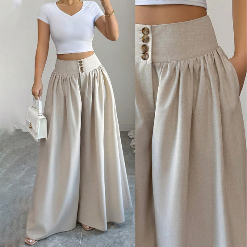 Pantalón plisado de tiro alto Cristina de Luna Sanz — vista 9