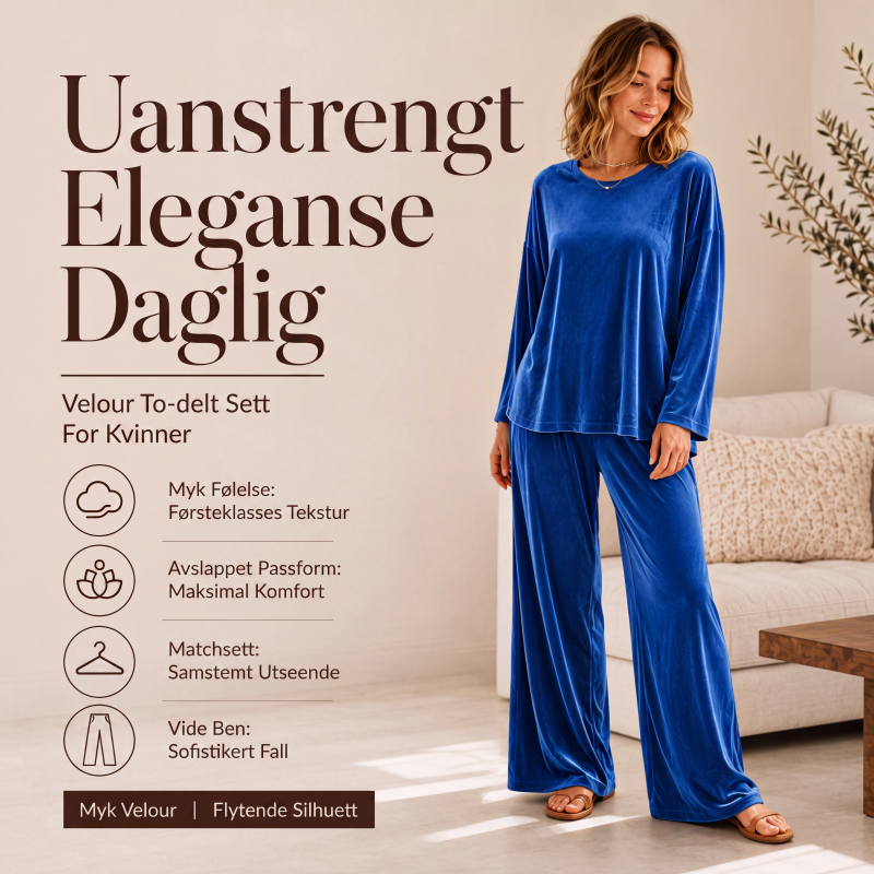 Conjunto de terciopelo con pantalón ancho Victoria de Luna Sanz — vista 1