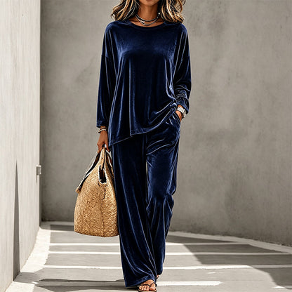 Conjunto de terciopelo con pantalón ancho Victoria de Luna Sanz — vista 12