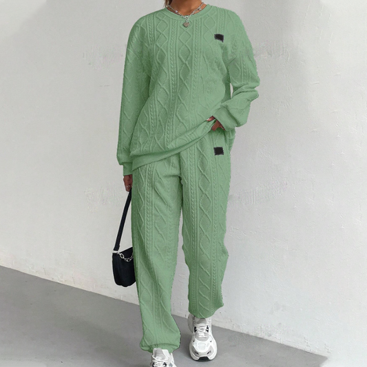 Conjunto de punto de jersey y pantalón Patricia de Luna Sanz — vista 1