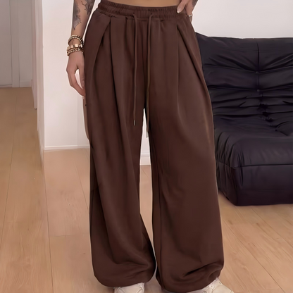 Pantalón jogger plisado de pierna ancha Marisa de Luna Sanz — vista 13
