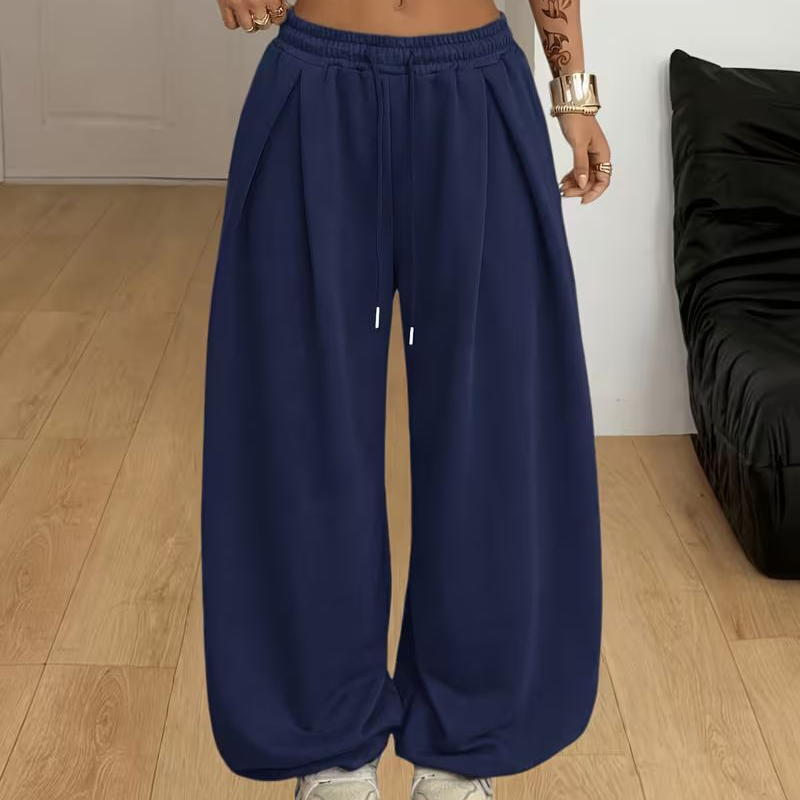 Pantalón jogger plisado de pierna ancha Marisa de Luna Sanz — vista 9