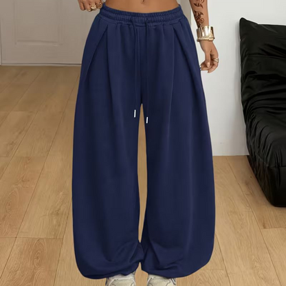 Pantalón jogger plisado de pierna ancha Marisa de Luna Sanz — vista 9
