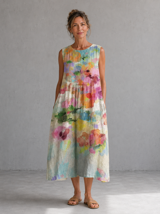 Marta | Vestido Midi Multicolor