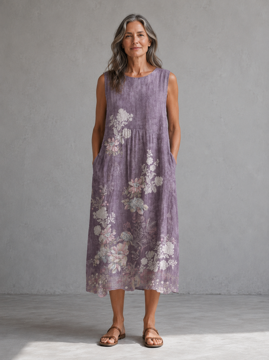 Mía | Vestido Midi Violeta