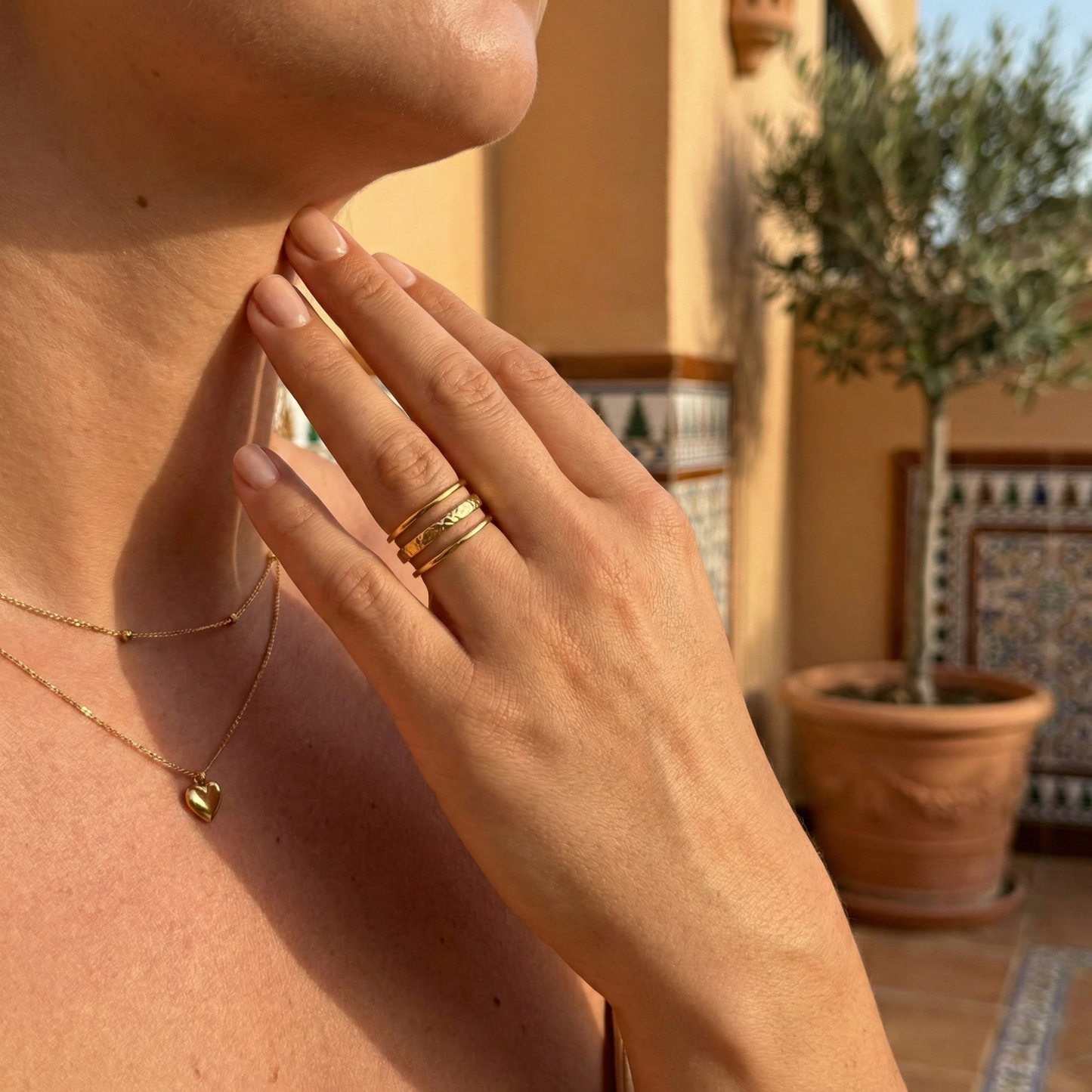 Anillo de Tres Láminas Ajustable